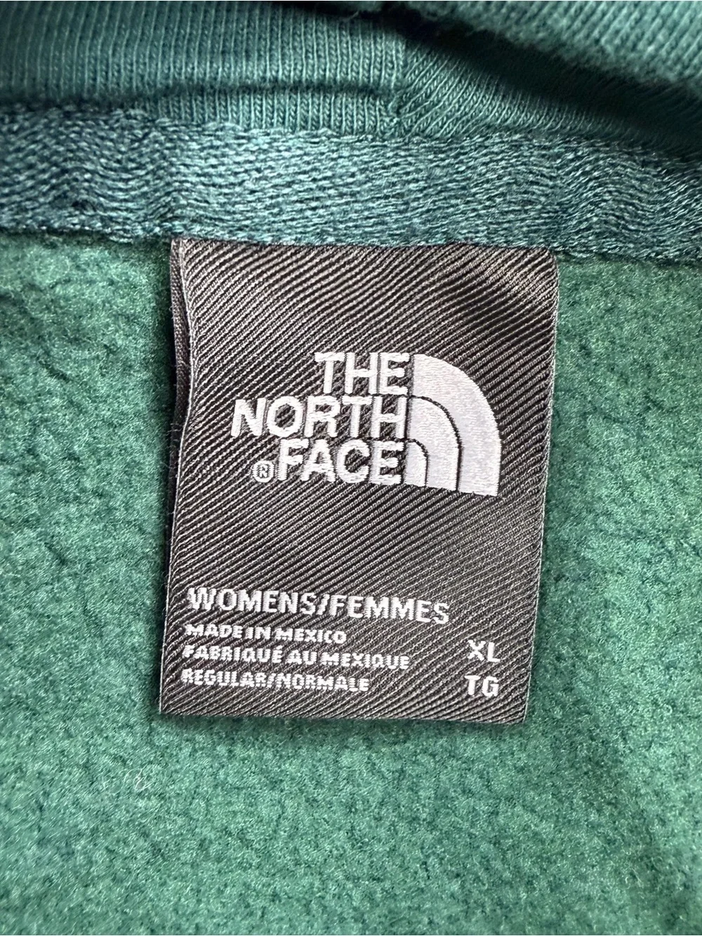 The North Face Men’s Dark Green Logo Crewneck Hoodie Winter Fall School XL